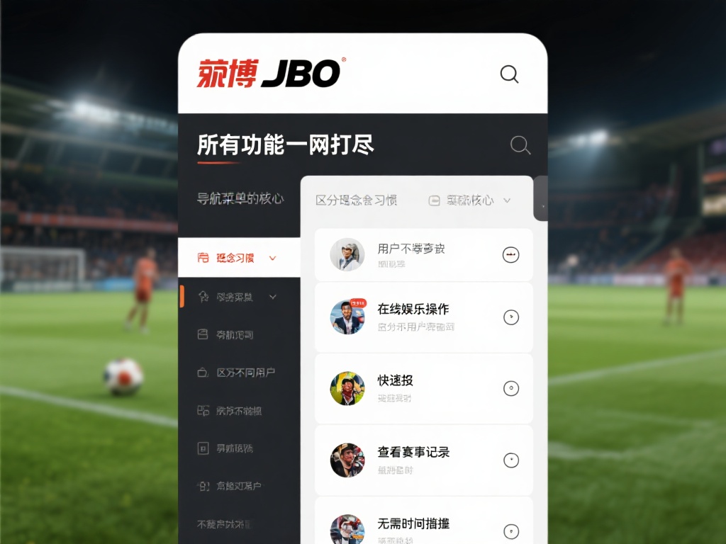 深入探索竟博JBO官网的创新用户体验与界面设计 此外,竟博JBO在导航菜单的设计上注意区分不同用户